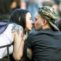 Happy people