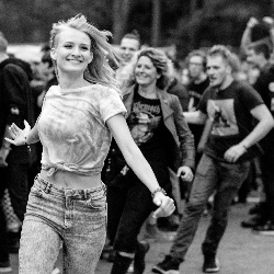 Happy people
